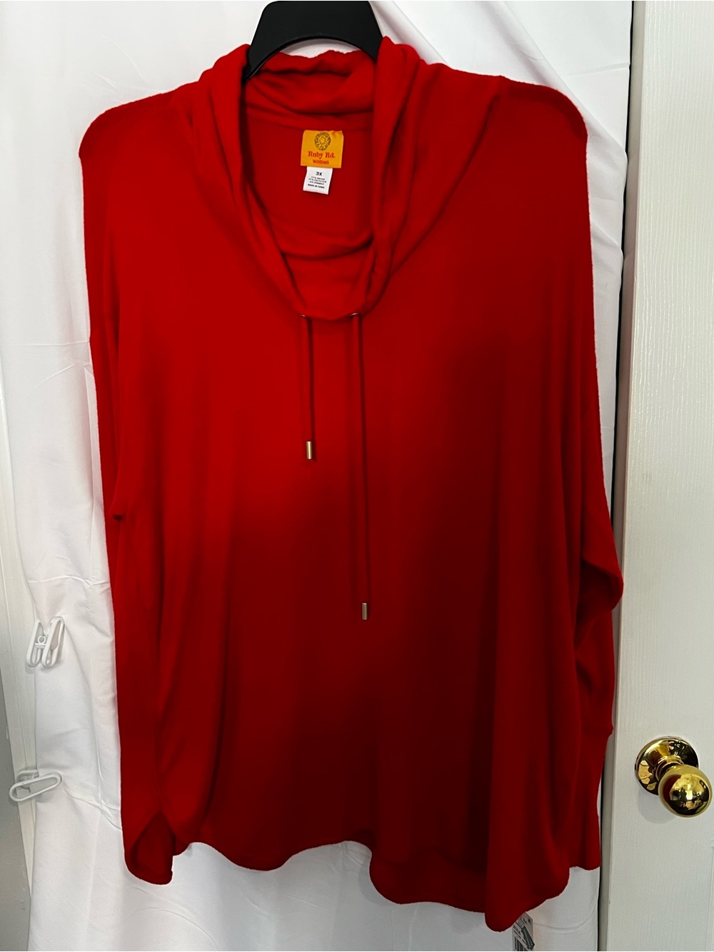 Ruby Rd. Bright Red Garment with Size 3X Retail Tag